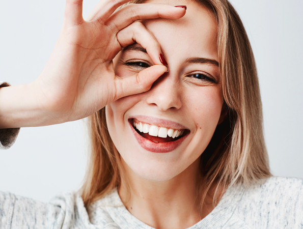 Mujer sonriente