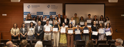 Fotografia de grup dels estudiants becats per Assistència Sanitària en el curs 2024-25