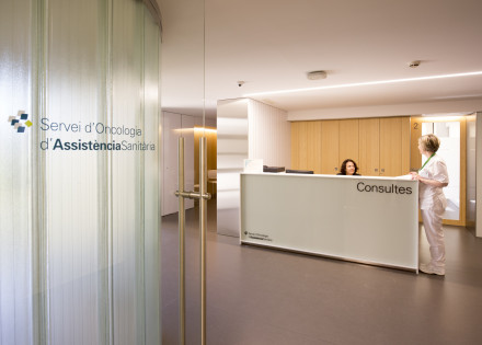 Vestíbul del Servei d'Oncologia d'Assistència Sanitària